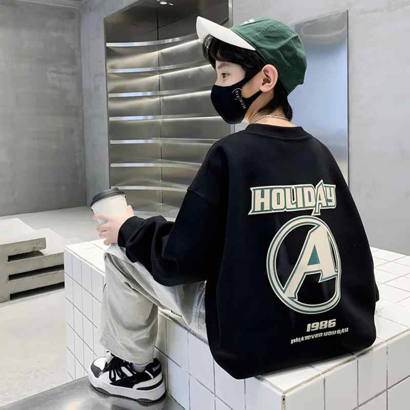 男の子 ファッション ボーイズ 子供 おしゃれ スウェットシャツ 春秋 プルオーバー 韓国 大きめ 女の子 トップス ゆったり スタイリッシュ 春 トレンド