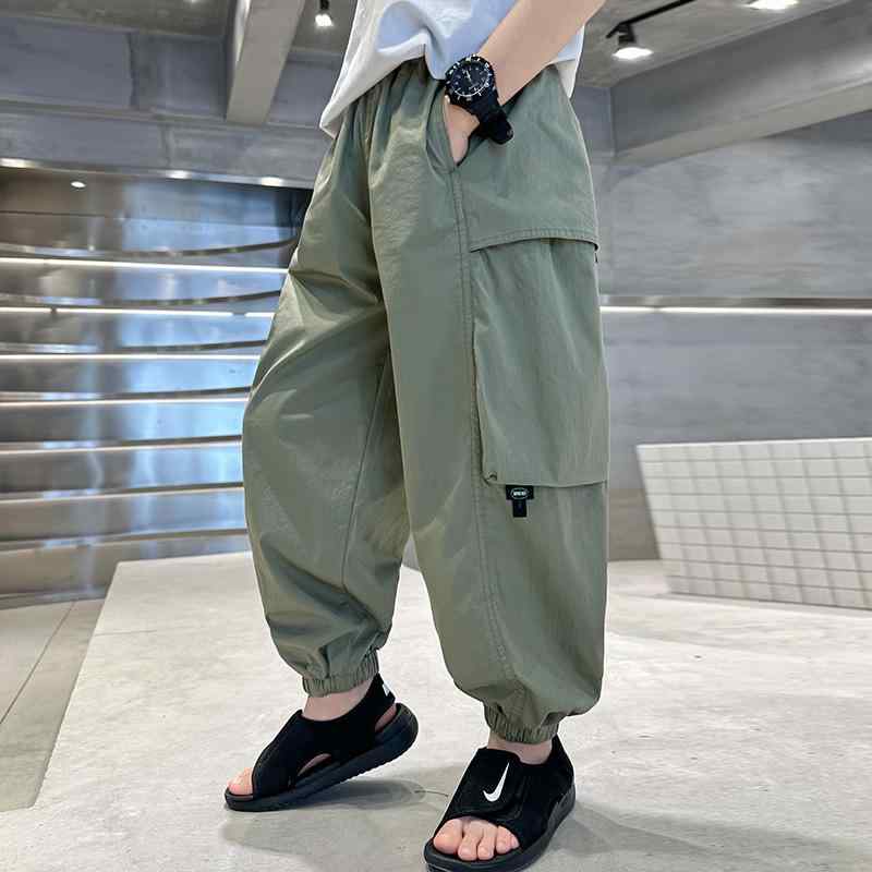 キッズ 男の子 ズボン パンツ 夏 ファッション カジュアル 子供 薄手 涼しい 防蚊 虫よけ 子供