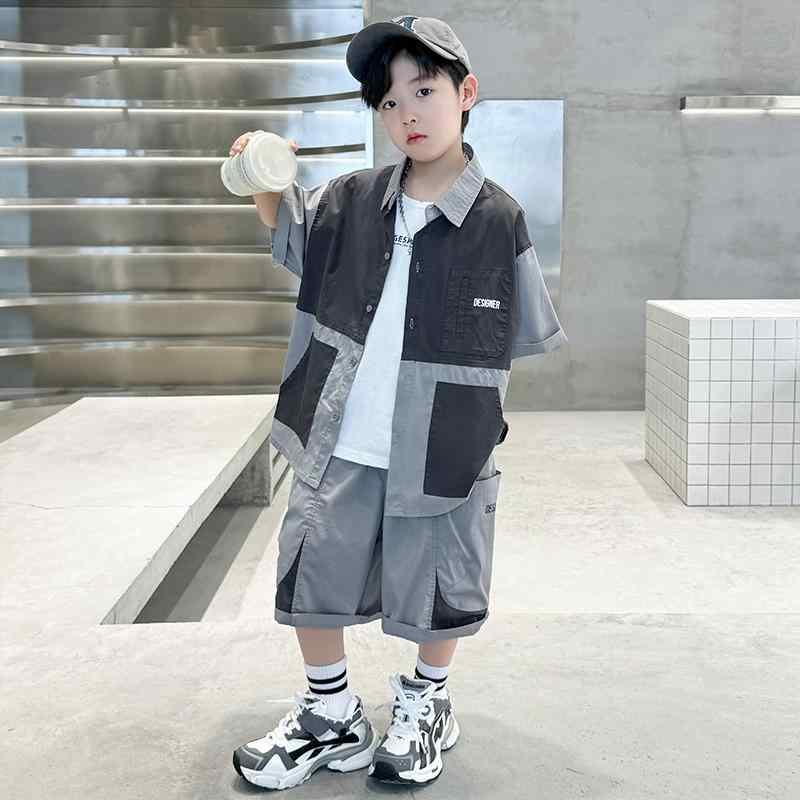 キッズ セットアップ 男の子 ファッション おしゃれ 夏 服 セット 子供 夏 半袖 シャツ 2点セット 夏 服