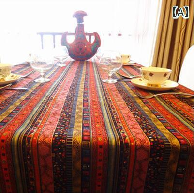 テーブルクロス おしゃれ インテリア ティー コーヒー 東南 アジア タイ ラウンド エスニック 正方形 ..