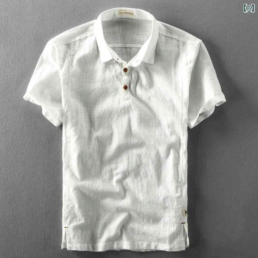 ポロシャツ メンズ 半袖 夏 カジュアル 綿麻 Tシャツ 薄手 涼しい リネンシャツ 襟 トップス ゆったり 大きいサイズ ポロシャツ メンズ 半袖 夏 カジュアル 綿麻 Tシャツ 薄手 涼しい リネンシャツ 襟 トップス ゆったり 大きいサイズ