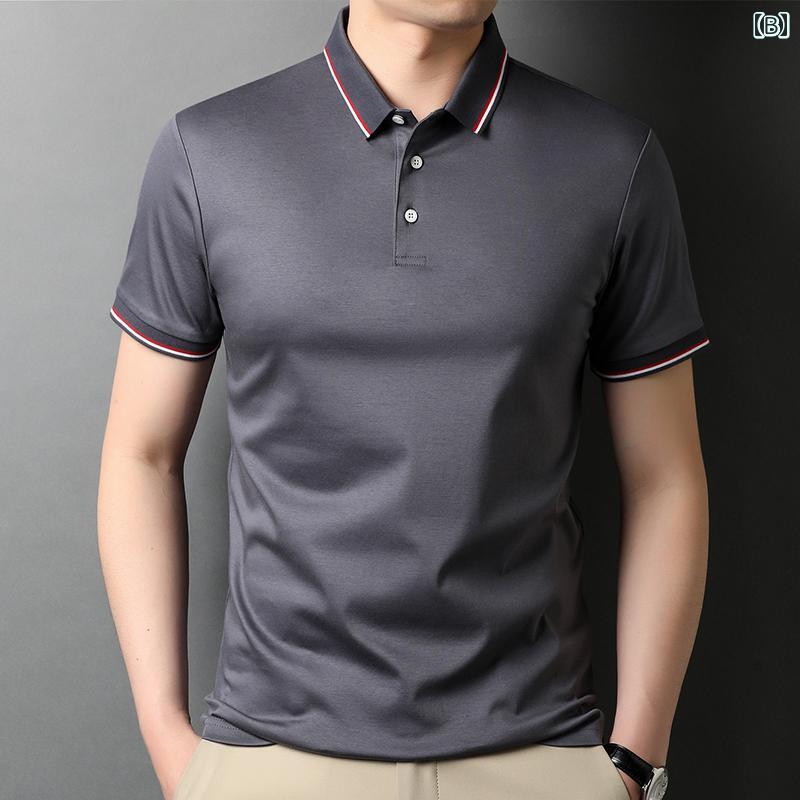 メンズ ファッション シンプル おしゃれ ポロシャツ 綿 半袖 t シャツ 夏 カジュアル シャツ トップスス