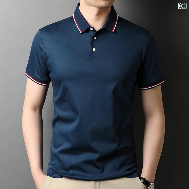 メンズ ファッション シンプル おしゃれ ポロシャツ 綿 半袖 t シャツ 夏 カジュアル シャツ トップスス