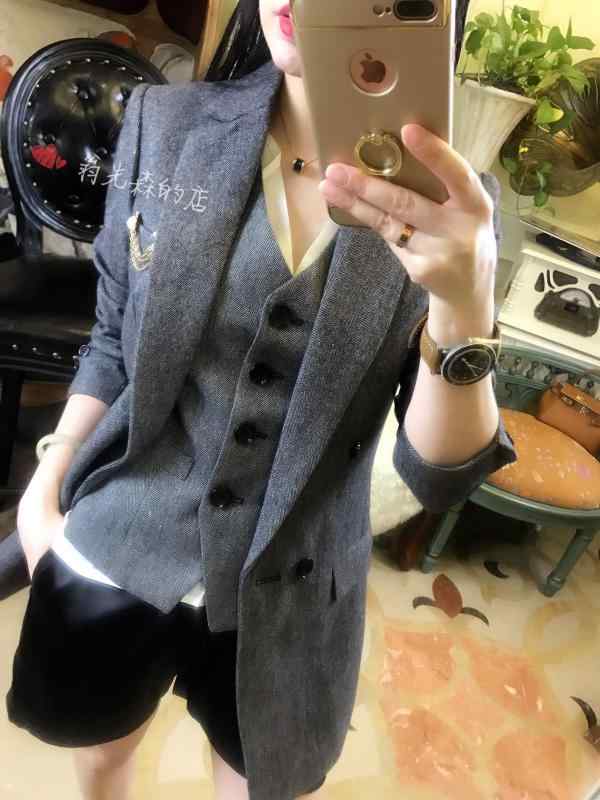 アップ 軽量 涼しい ユニセックス ベーシック 春秋 スリムフィット ウール グレー セットアップ 仕立て 丈