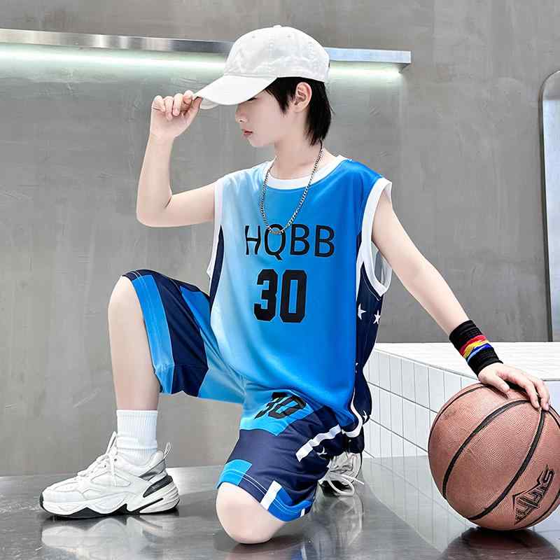 キッズ ファッション トップス 男の子 カジュアル おしゃれ 夏 半袖 バスケットボール ユニフォーム スポーツ トレンド