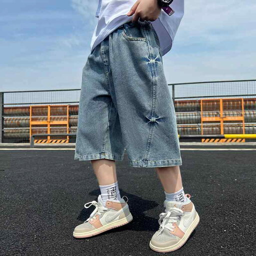 デニム パンツ 男の子 ボーイズ 子供 カジュアル 夏 薄手 涼しい ショート 夏 クロップド 夏 トレンド デニム パンツ 男の子 ボーイズ 子供 カジュアル 夏 薄手 涼しい ショート 夏 クロップド 夏 トレンド