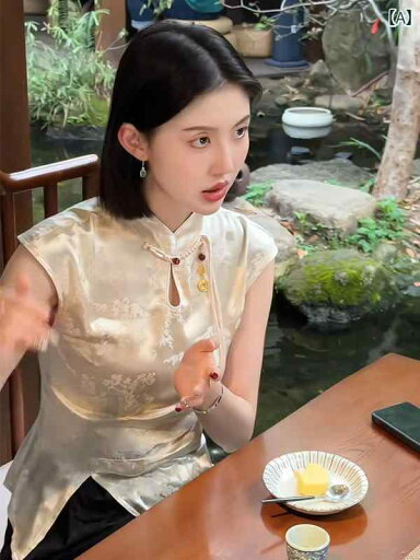 レディース ファッション チャイナ風 トレンド ボタン ダウン プリント 半袖 シャツ 美しい 小さめ シャツ トップスス レディース ファッション チャイナ風 トレンド ボタン ダウン プリント 半袖 シャツ 美しい 小さめ シャツ トップスス