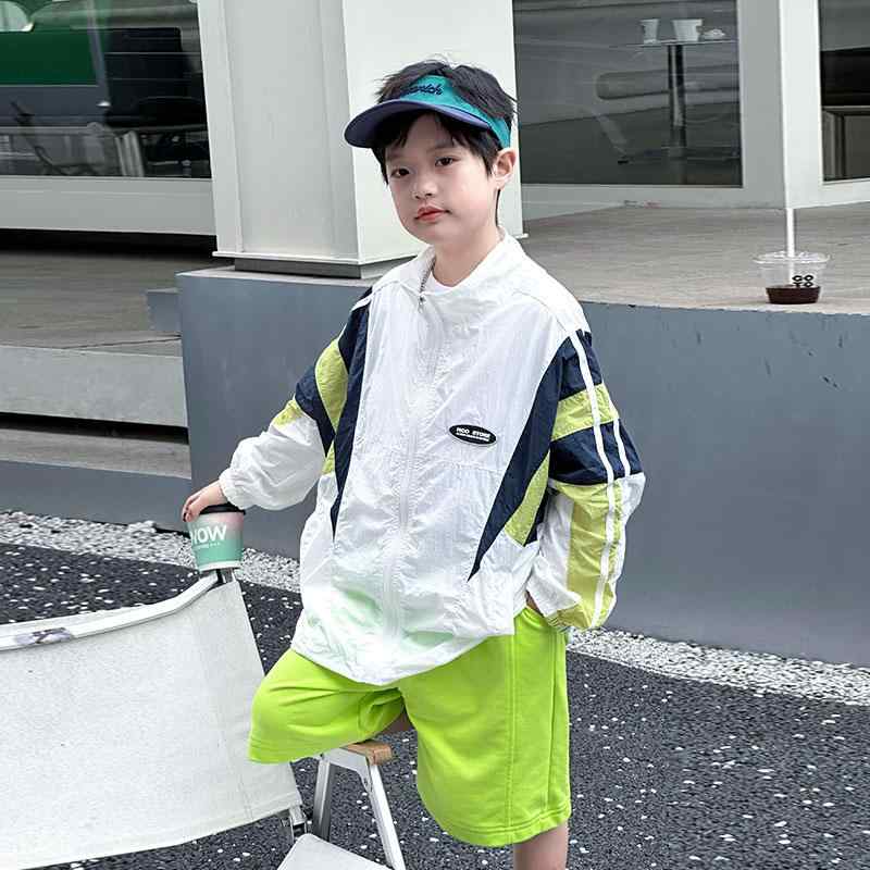 薄手 涼しい アウター 男の子 ジャンパー 夏 おしゃれ 日焼け防止 通気性 快適 日焼け防止