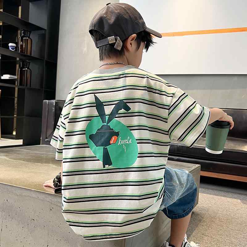 男の子 Tシャツ 半袖 ファッション キッズ 子供 カジュアル おしゃれ 夏 夏 大きめ ゆったり 夏 綿 薄手 涼しい