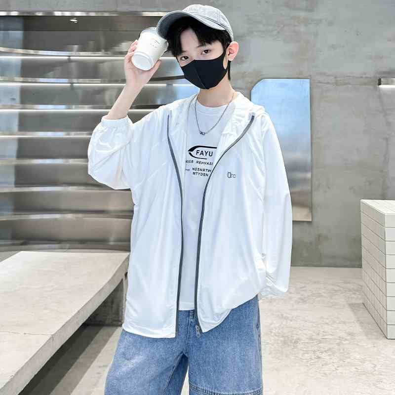 薄手 涼しい アウター 男の子 ジャンパー 夏 おしゃれ 日焼け防止 子供 カジュアル 日焼け防止