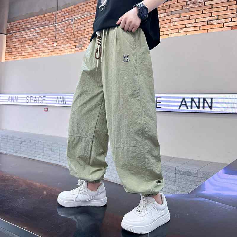 キッズ 男の子 ズボン パンツ 夏 ファッション カジュアル 薄手 涼しい 速乾 防蚊 虫よけ 大きめ ゆったり 子供