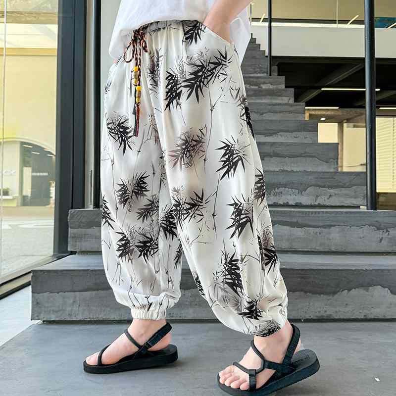 キッズ 男の子 ズボン パンツ 夏 ファッション カジュアル 薄手 涼しい 子供 ひんやり 涼しい 防蚊 虫よけ トレンド