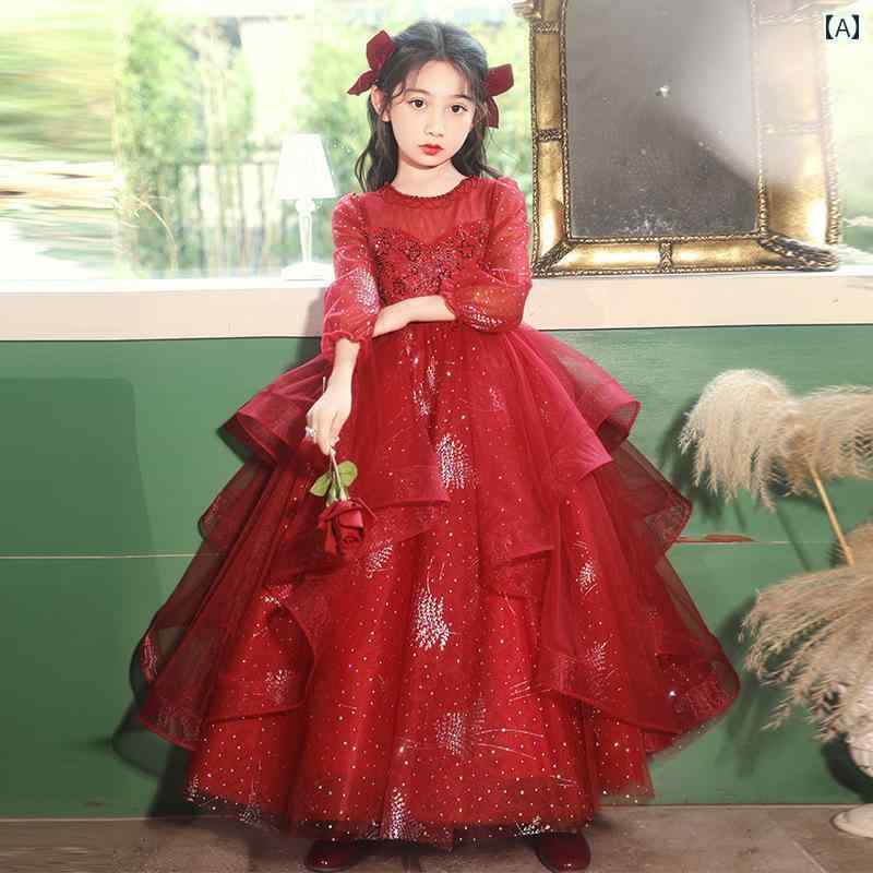 女子 ドレス かわいい 少女 ピアノ 発表会 イブニング 小さめ 誕生日 ふわふわ プリンセス 演奏 コーラス 指揮者