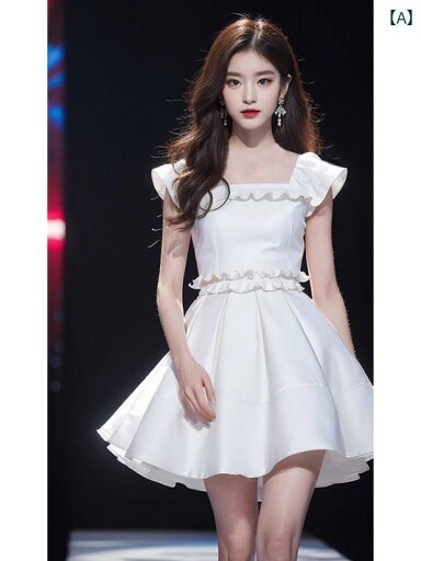 レディース ファッション 韓国 早春 衣装 ティーブレイク フレンチスクエア ネック レース ショート プリンセス ホワイト ノースリーブドレス レディース ファッション 韓国 早春 衣装 ティーブレイク フレンチスクエア ネック レース ショート プリンセス ホワイト ノースリーブドレス