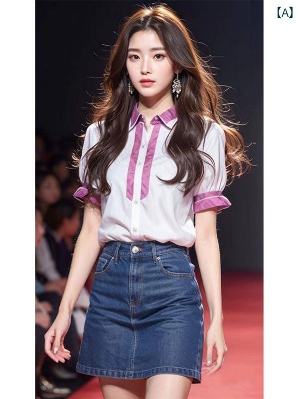 レディース ファッション 個性 シック 春先 韓国 トップスス 婦人服 美しい トップスス