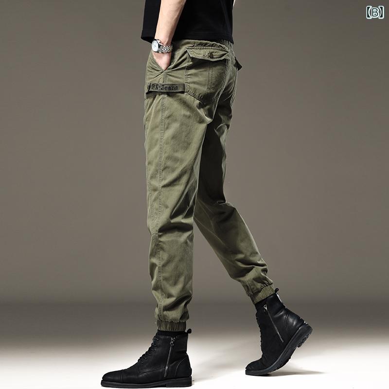 メンズ ファッション 春秋 黒 オーバー オール ゆったり 耐 レギンス 厚手 アメリカン レトロ スポーツ アウトドア カジュアル パンツ