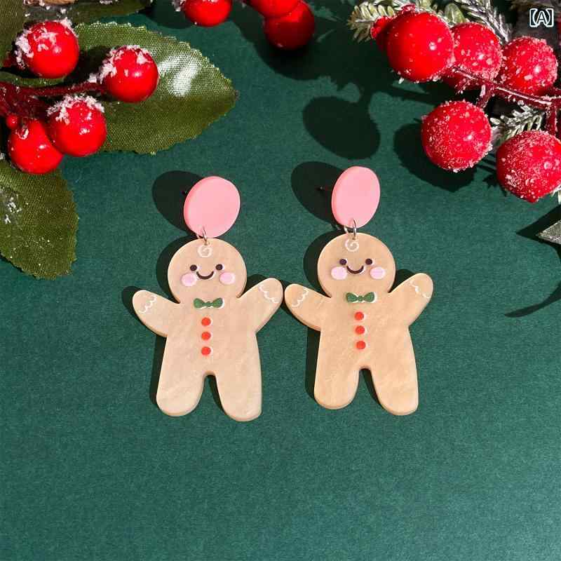 レディース アクセサリー イヤリング クリスマス イヤリング ガール クリスマス ツリー アルパカ 恐竜 ..