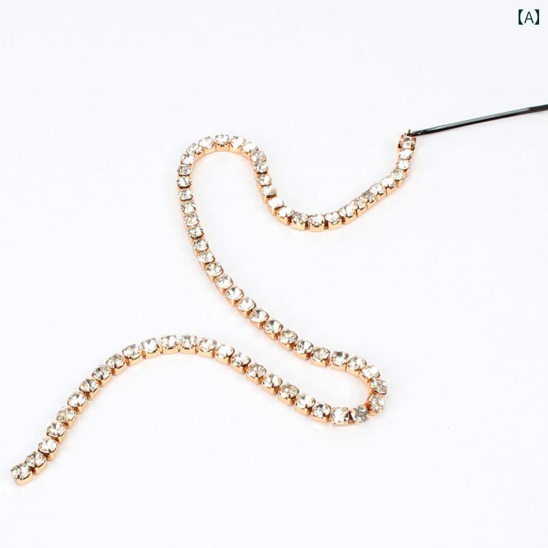 パフォーマンス 衣装 アクセサリー 小道具 派手 セクシー ファッション ストリート 写真 かつら 延長 チェーン キャバ レディース 歌手 フラッシュ チェーン ヘア クリップ ヘア チェーン