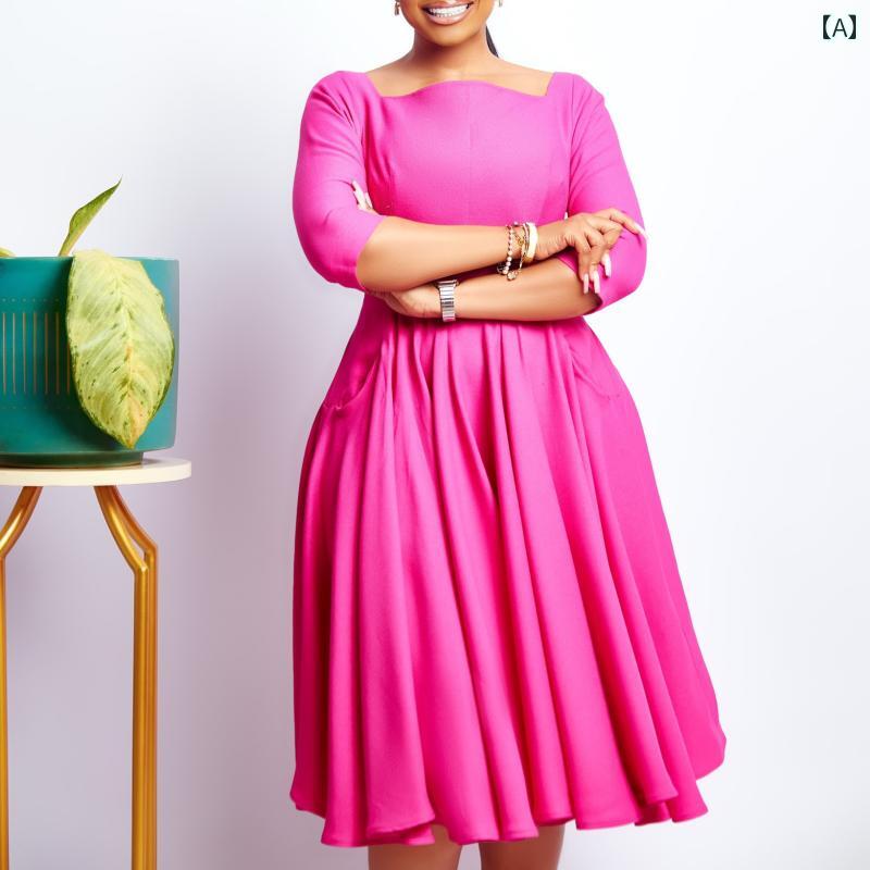 レディース ファッション 大きいサイズ アフリカドレス イブニングドレス アフリカドレス