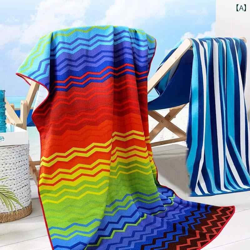 ビーチ タオル クロスボーダー プリント ビーチタオル ビーチタオル クロスボーダー シーサイド 大判 ..