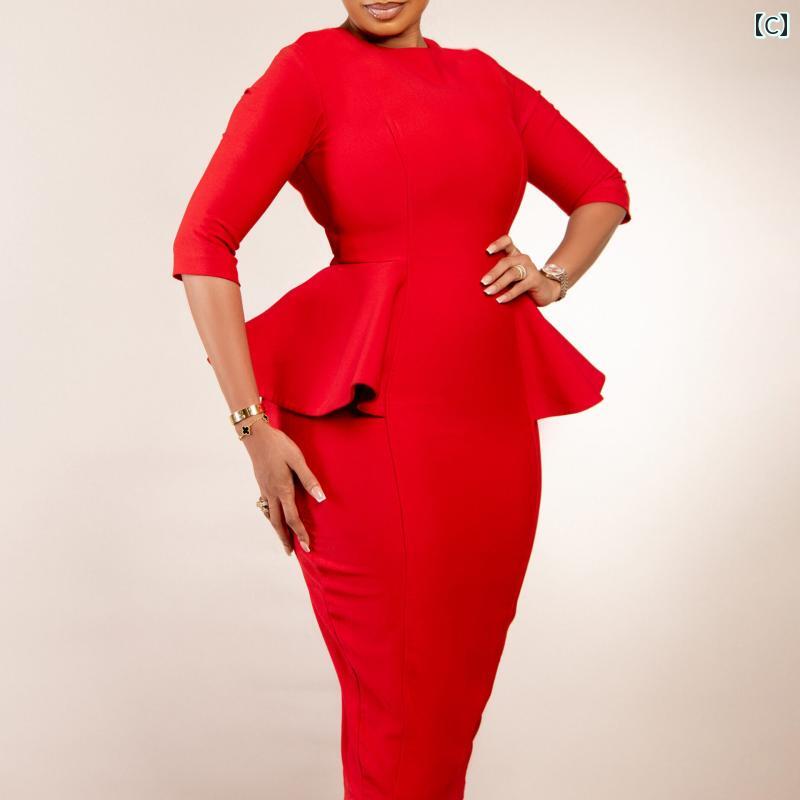 レディース ファッション フリル ドレス ドレス