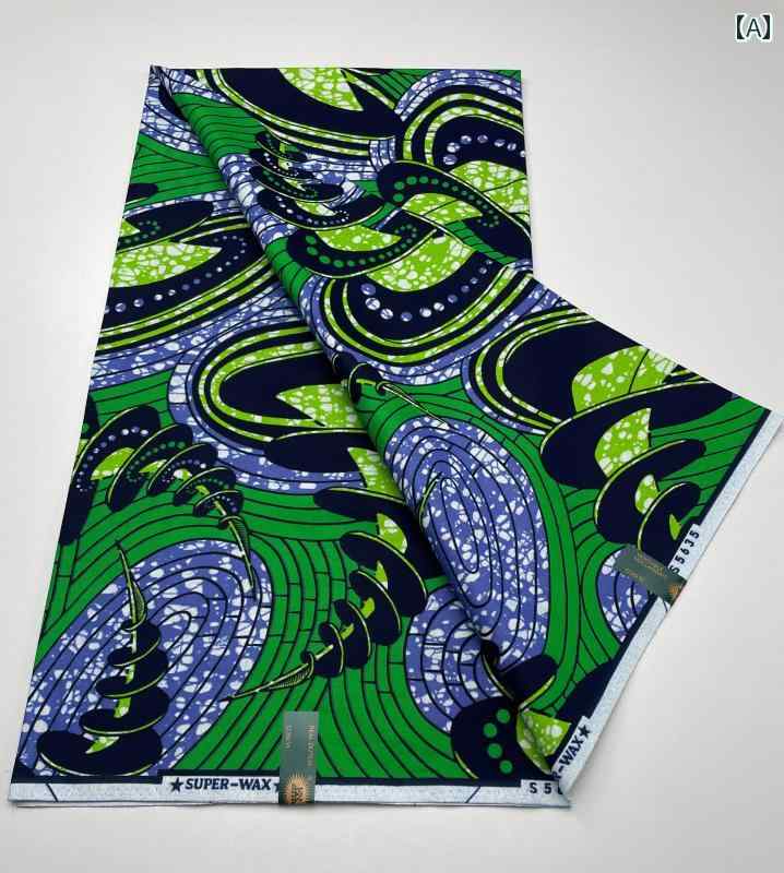 生地 布 テキ スーパー ワックス アフリカン ワックス プリント アフリカ 綿 ワックス 染料 ソフト