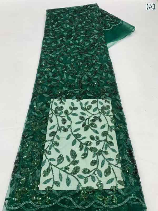 レース 生地 販売 3 % スパンコール キラキラ キラキラ キラキラ 複合 糸 小さめ 葉 服 ドレス 布