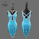 ラテン ダンス 衣装 レディース パフォーマンス 競技会 ドレス