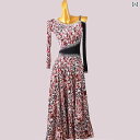 ダンス 衣装 レディース パフォーマンス モダンダンス 社交ダンス スイング ドレス ドレス ワルツ ドレス