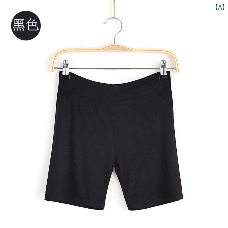 レディース 下着 インナー 綿 パンツ 露出 防止 丈 ボクサー ブリーフ バレエ ショーツ ラテン レギン..