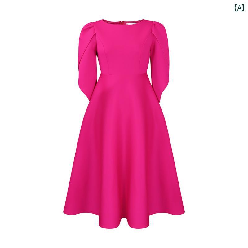 レディース ファッション アフリカドレス エレガント パーティー ドレス 大きめ スカート パーティー ドレス