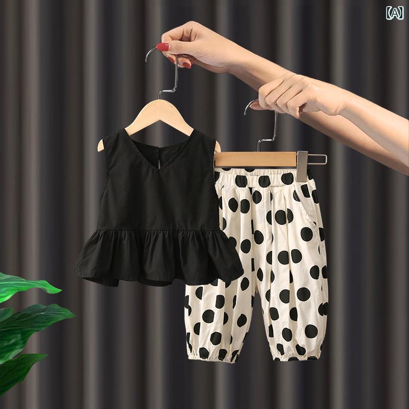 子供服 女の子 セットアップ かわいい おしゃれ 韓国 夏 赤ちゃん ベビー 薄手 涼しい 涼しい 涼しい 涼しい カジュアル 夏