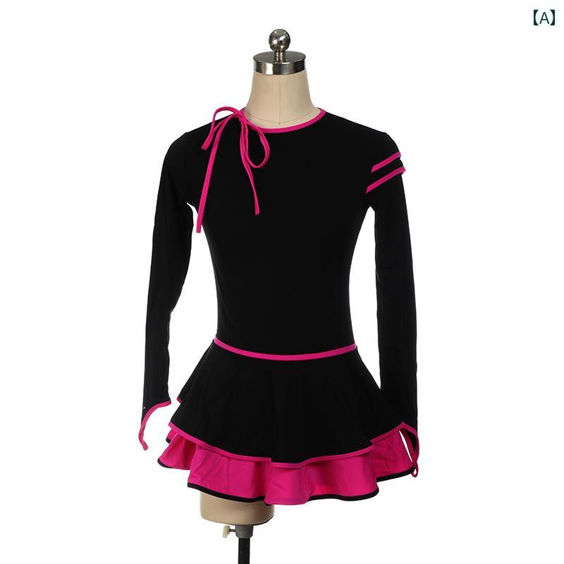 フィギュア スケート トレーニング 練習着 服 スケート 服 服 大人 女子 トップスス 金 襴 起毛 ワンピース ボトムス