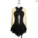 フィギュア スケート 衣装 子供 女子 大人 レディース パフォーマンス 服 スケート スカート ショルダー 競技 バーガンディィィ