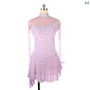 フィギュア スケート 衣装 子供 女子 大人 レディース 服 スケート 服 レディース パフォーマンス 競技 スカート 軽量 涼しいパープル スパークリング