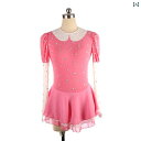 フィギュア スケート 衣装 子供 女子 大人 レディース 服 パフォーマンス 服 競技 スカート ホワイト ピンク マルチ