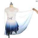 フィギュア スケート 衣装 子供 女子 大人 レディース パフォーマンス 服 スケート 服 レトロ インク チャイナ風 競技 スカート