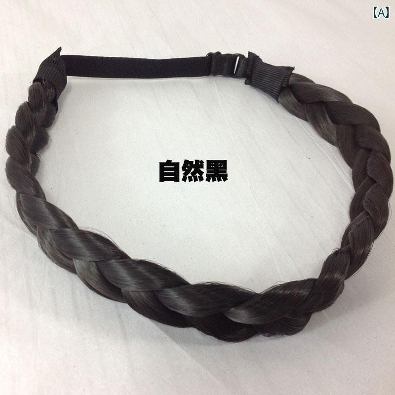 ウィッグ かつら ステージ パフォーマンス コスプレ 変装 新 ボヘミアン リネン フラワー 三つ編み ヘ..