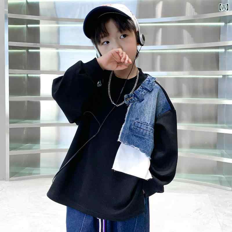 男の子 トップス カジュアル おしゃれ 秋 ストリート トレンディ セーター 春秋 クール 西洋