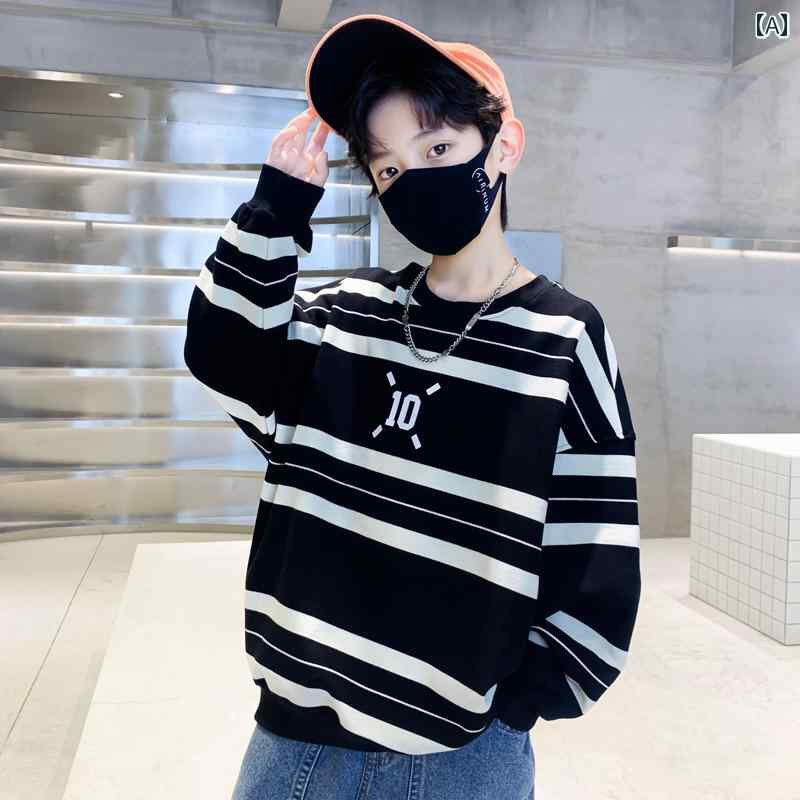 男の子 トップス カジュアル おしゃれ 秋 スウェットシャツ 春秋 おしゃれ ストリート ファッション