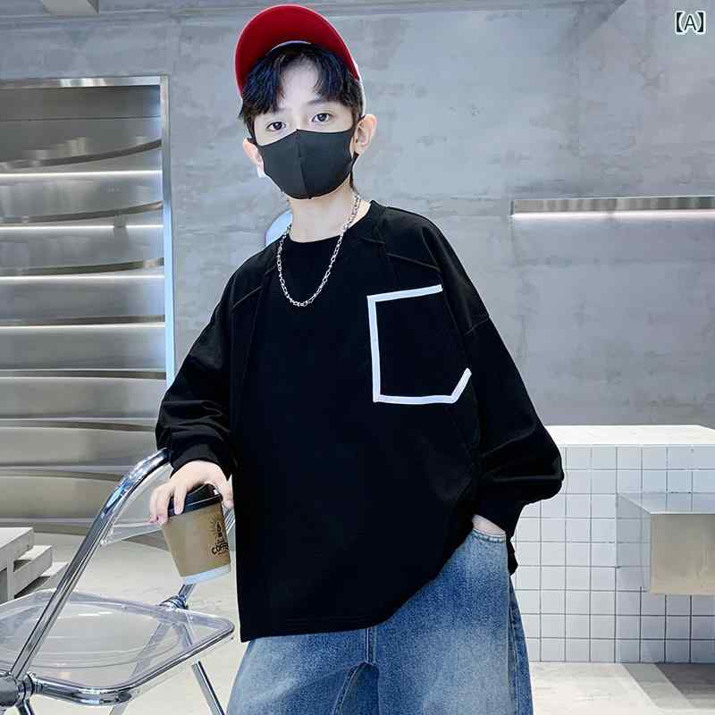 男の子 トップス カジュアル おしゃれ 春秋 スウェットシャツ 秋服 トップス 秋服