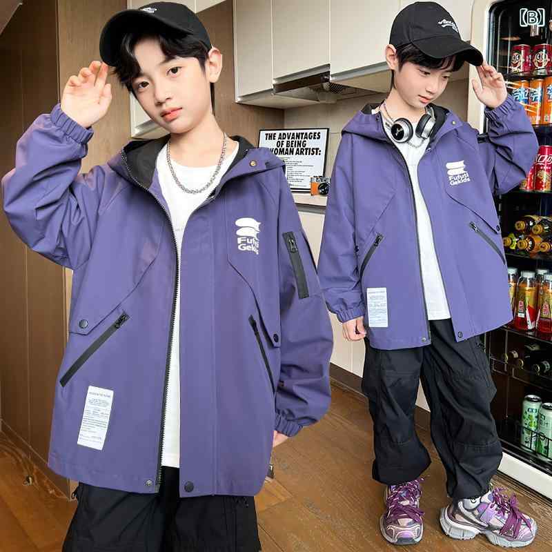 アウター 男の子 おしゃれ カジュアル キッズ ジャケット 大きめ 秋服 クール 秋 ジャケット