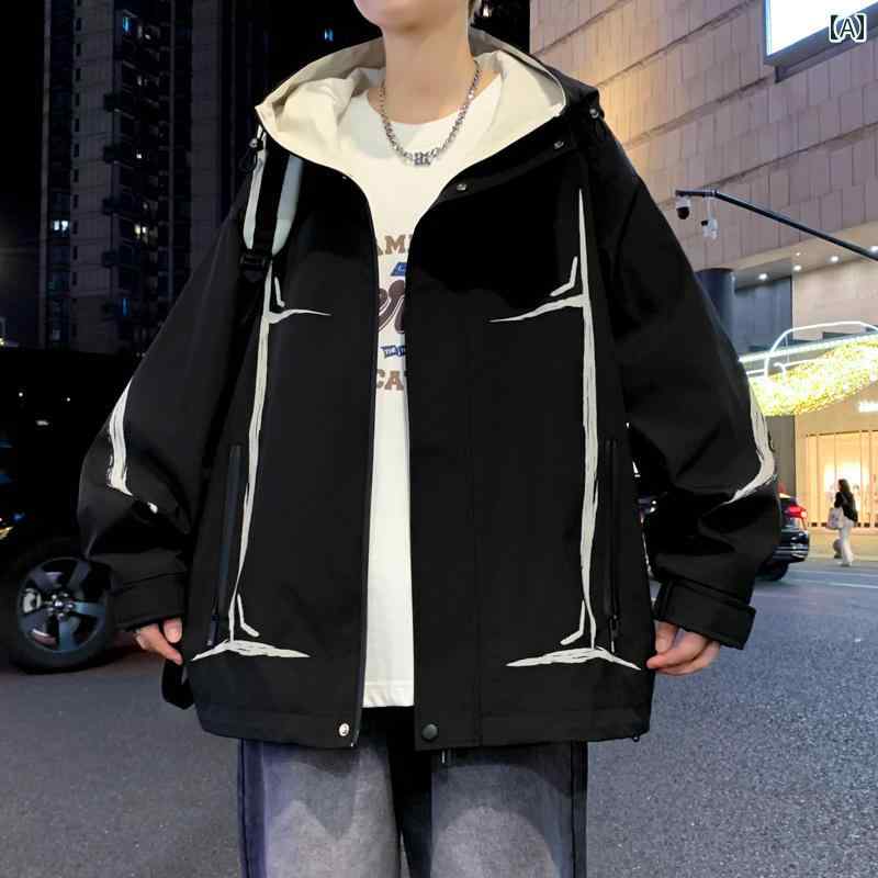 アウター 男の子 おしゃれ カジュアル キッズ 13歳 ジャケット 14歳 学生 15歳 トレンド ジャケット 16歳歳 秋服