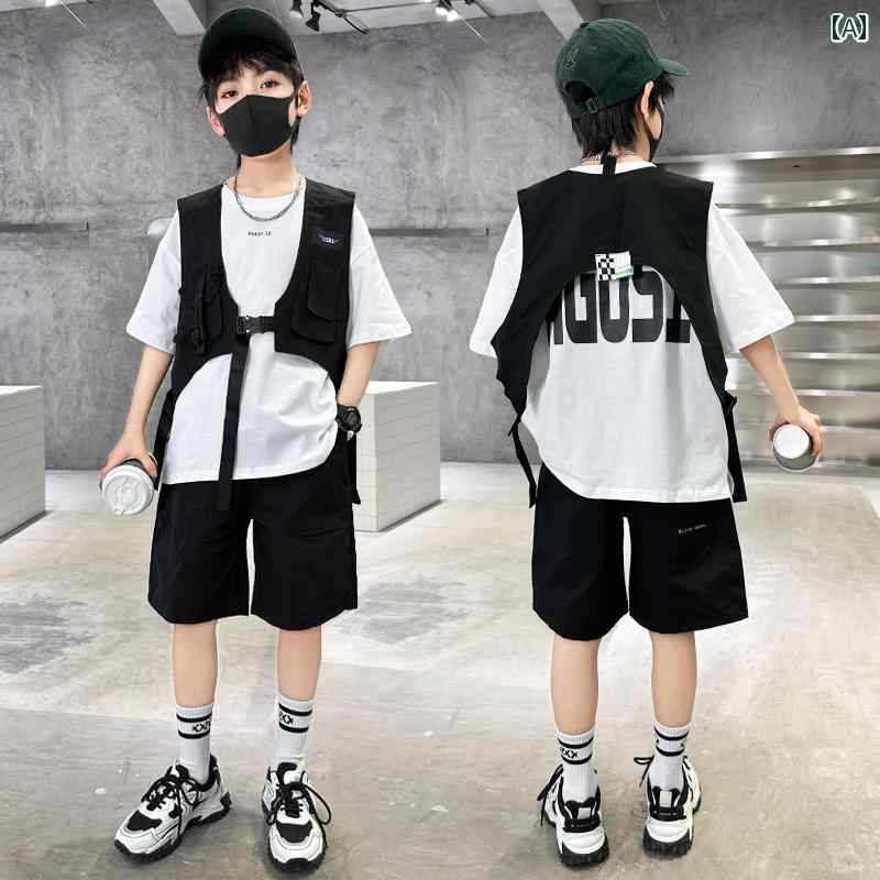 セットアップ 男の子 おしゃれ カジュアル 夏 半袖 クール