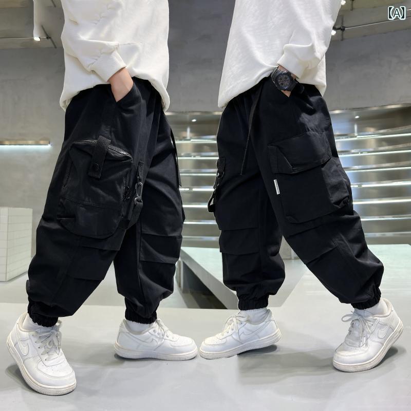 子供服 男の子ズボン キッズ ファッション カジュアル パンツ おしゃれ 春秋 クール ストリート 秋