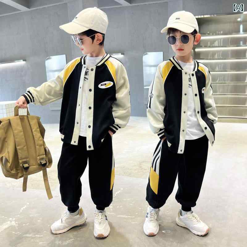 セットアップ 男の子 おしゃれ カジュアル キッズ 秋 大きめ 春秋 スポーツウェア トレンディ