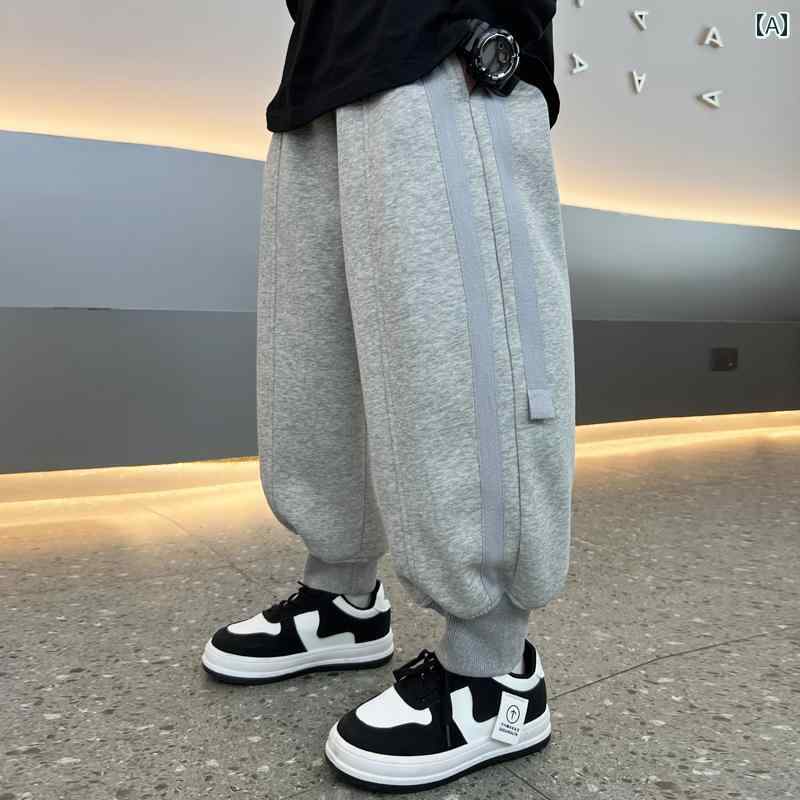 子供服 男の子ズボン キッズ ファッション カジュアル パンツ おしゃれ 秋 ビッグ 春秋 スポーツ 韓国 秋 スウェット トレンド