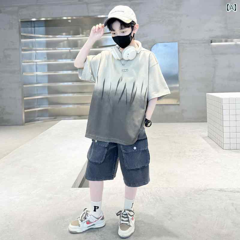 セットアップ 男の子 おしゃれ カジュアル 夏 半袖 クール