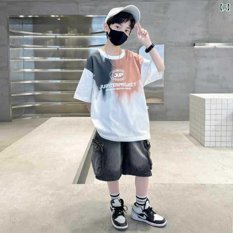 セットアップ 男の子 おしゃれ カジュアル 夏 ボーイズ 半袖 スポーツ クール