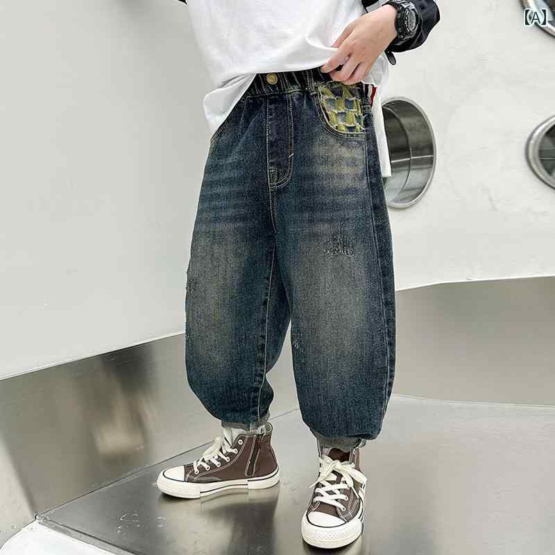 子供服 男の子ズボン キッズ ファッション カジュアル パンツ おしゃれ 秋 ジーンズ 春秋 ストリート